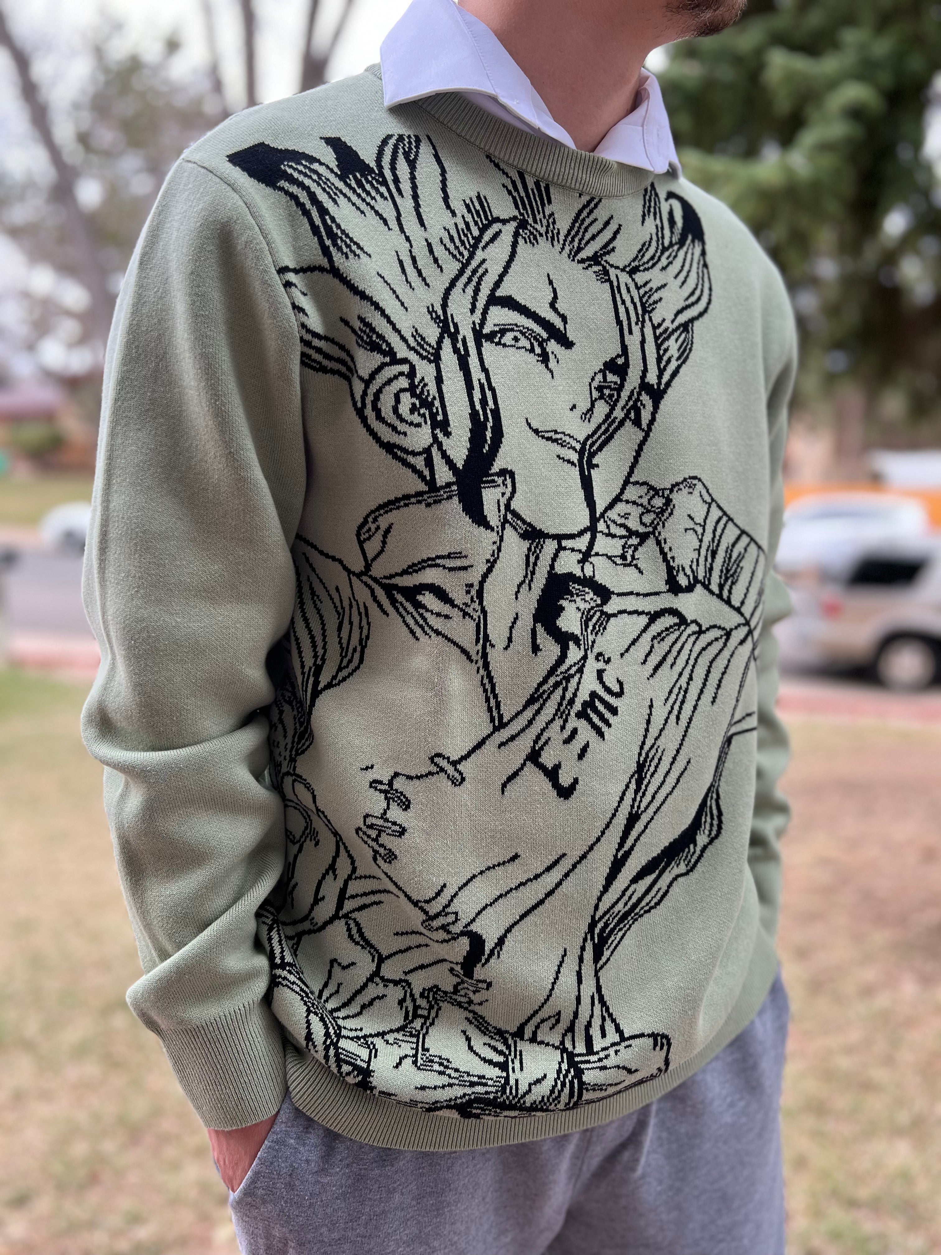 Senku Knit Sweater Senku Green